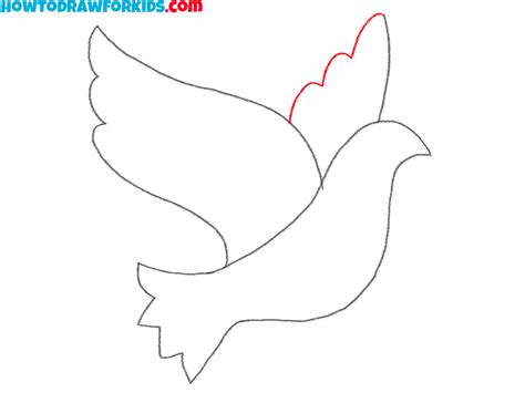 How to draw dove from number 333 .